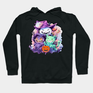 Funny Scary Cats Halloween Hoodie